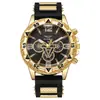 Venta Caliente Transfronteriza Reloj para Hombre Reloj para Hombre Luz Azul Negocios Esfera Grande Reloj de Cuarzo Correa de Silicona Fabricantes en stock