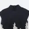Item Quente Transfronteiriço do AliExpress Primavera 2026 Novo Top com Patchwork de Renda 8741265 Saia Midi 8741266