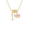 Collar con Letras Dopamina Popular Transfronterizo Set de Tres Piezas con Accesorios de Lazo, Elegante y Versátil Set de Collares con Letras