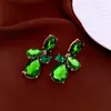 Pendientes de Borla de Gota de Agua de Cuentas de Arroz Acrílicas Ganchos para Orejas Vintage de Gama Alta Pendientes Estilo Étnico Retro para Mujeres