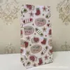 Saco de Presente de Natal com Fundo Plano Véspera de Natal Maçã Saco de Papel Kraft Embalagem de Presente Festivo Sem Alça