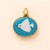 Colgante de Dibujos Animados de Animales 18K Básico para Bricolaje Acero Inoxidable Electroplateado al Vacío Color Dorado Cadena Ajustable de Conservación Color Europeo y Americano Accesorios