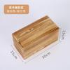 Caja rectangular de madera maciza con tirador, personalizada, para escritorio, vintage, de almacenamiento, tamaño pequeño, para té, embalaje de regalo