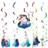 Decorações de Festa de Aniversário Temáticas de Frozen para Rostos Grandes: Pratos de Papel de Desenho Animado, Copos de Papel, Guardanapos de Papel, Toalha de Mesa, Velas de Bolo e Faixas