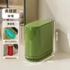 Cubo de Basura Ligero Lujo Sensación de Alta Gama Gran Capacidad Hogar Baño Aseo Uso Tapa de Presión para Abrir Cubo de Basura para Grietas