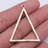 32X40Mm 2g Eletrólise Liga de Ouro Kc Pingente Zakka Pingente Triangular