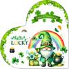 St Transparente de Acrílico de Trébol de Cuatro Hojas Nuevo Producto Transfronterizo. Decoración del Día de San Patricio Bendición Irlandesa Adornos Decorativos