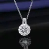 Japão e Coreia do Sul venda quente fábrica de corrente para clavícula de moissanita direto tremolo com colar feminino pequeno fresco cheio de diamante joia simples