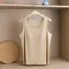 Ropa interior femenina sin costuras, transpirable, de corte largo, cómoda y amigable con la piel, sujetador sin varillas con copas fijas, estilo camiseta sin mangas