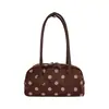 Bolso Retro de Lunares para el Hombro para Mujer Otoño 2026, Bolso Almohada de Gamuza, Bolso de Hombro Estilo Coreano Ins, Bolso de Nicho para el Trabajo