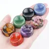 Soporte de bola de cristal natural de 28 mm, soporte para piedras, base ornamental de piedra con forma de huevo, talla de piedra en bruto, base redonda de ágata de jade