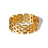 Reloj de acero inoxidable estilo dulce y fresco europeo y americano con anillo Moda para hombre anillo de acero de titanio negro envejecido
