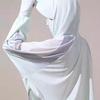 Chaqueta con Bloques de Color para Protección Solar para Mujer, Abrigo Fino de Seda Helada para Otoño con Capucha para Protección Solar, Ropa de Moda de Alta Gama de Tallas Grandes para Protección Solar