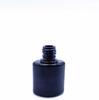 8ml novo esmalte frasco plástico plano com plugue interno à prova de vazamento pincel pe preto escuro vendas diretas de fábrica