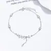 Pulseira de Espiga de Trigo em Prata 925 para Mulheres, Estilo de Nicho Fashion, Pulseira de Zircônia, Luxo Leve, Sensação de Alta Qualidade, Joia, Presente de Aniversário