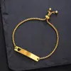 Moda Europea y Americana Acero Inoxidable Curvado Espejo de Marca Hueco Sol y Luna Mariposa Amor Pulsera con Letras Ajustables Joyería para Mujer Venta al por Mayor