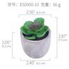 [Suculentas Mini] Planta Suculenta Artificial Bonsái en Maceta de Pulpa de Papel (Maceta Incluida) Adorno Ornamental Imitación de Planta