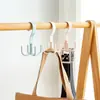 Colgador Multifuncional de Cuatro Ganchos para Abrigos y Sombreros Uso Doméstico Colgador de Bolsas Perchero para Corbatas Sin Taladro Estante de Almacenamiento para Bufandas Giratorio