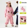 Conjunto de ropa infantil Dudu para niños y niñas, conjunto de dos piezas de otoño, sudadera y pantalones casuales para bebé, ropa infantil