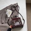 Mochila Versátil de Moda para Comercio Exterior Transfronterizo, Bolso Cuadrado Pequeño Portátil Simple de Alta Gama, Bolso Bandolera Retro Casual de Hombro