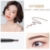 Lápiz de Cejas Doble Punta Ultra Fino de 1.5 mm, Relleno Delgado de Cabeza Redonda, Giratorio Automático, Resistente al Sudor, Resistente al Color, Cejas que No se Desvanecen para Principiantes