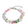 Gravel de Piedra Natural Ágata Cristalina Broche de Langosta Pulsera Terminada Venta Caliente Transfronteriza Accesorios de Joyería de Gravel Irregular