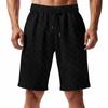 Independent Station American Summer Shorts masculinos soltos casuais pesados jacquard xadrez shorts masculinos