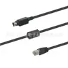 Cable de Red de Transmisión Gigabit Din Grande a Rj45 con Anillo Magnético Cable de Datos Anti-Interferencia Cable para Dispositivo Inteligente Digital