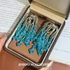 Aretes de Borlas con Cascada de Fuegos Artificiales Estilo Francés de Lujo Ligero, Diseño Moderno y Versátil, Sensación de Alta Gama, Temperamento Elegante, Aretes de Fuegos Artificiales