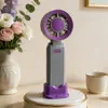Ventilador de Mano USB Recargable de Bloques de Color Ajuste de Tres Velocidades con Base Ventilador Pequeño de Escritorio Regalo Promocional Se Puede Imprimir Logo