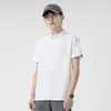 Camisa Polo de Rede de Manga Curta de Verão Roupas de Trabalho Masculinas Camiseta Versátil com Gola