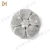 Strass Super Brilhante de Diamante Completo Laço Duplo Decoração de Roupa Sapatos Femininos Fivela de Sapato Flor Acessórios para Sapatos Bolsas de Sapato DIY Acessórios Atacado
