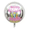 Nuevo Globo 4D de 22 Pulgadas Tridimensional de Cumpleaños Papel de Aluminio Película de Aluminio Artículos de Decoración para Fiesta de Cumpleaños Boda Venta al por Mayor Transfronteriza
