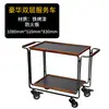Carrito de Comedor Comercial KTV de Hotel de Tres Niveles de Acero Inoxidable y Vidrio Carrito para Bebidas Carrito de Entrega de Comida para Salones Privados de Restaurante Carrito de Mano para Pasteles