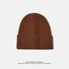 Sombrero Cálido a Prueba de Frío para Otoño e Invierno que Protege las Orejas, Sombrero de Lana de Color Sólido, Sombrero de Punto para Circunferencia de Cabeza Grande, En Stock, la Fábrica Puede Bordar el Logo