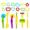 Conjunto de 26 Peças de Moldes de Massinha, Brinquedos de Educação Infantil para Crianças, Conjunto Educacional de Ferramentas de Modelagem de Argila DIY Atacado