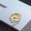 Nuevo Anillo Serpiente Año de Nacimiento Estilo Chino Femenino Zodiaco Año de la Serpiente Retro Alta Gama Moda Nacional Combinable Anillo Abierto