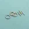 Plata de ley S925 hebilla de cierre de cara knock estilo ins accesorios de hebilla de collar de perlas pulsera DIY accesorios de hebilla de conexión para cadena de clavícula