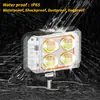 Luz de Motocicleta de Trébol de Cuatro Hojas de Tres Caras Luz LED para Vehículo Eléctrico Instalación Externa Modificación de Motocicleta Foco Impermeable para Exteriores