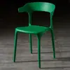 Cadeira de Chifre de Plástico Mesa de Jantar Simples Encosto Banqueta Encosto de Cadeira Doméstica Cadeira de Jantar Nórdica Adulto Cadeira de Plástico Simples