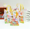 Bolsa transparente de PVC para jardín de infancia, bolsa de embalaje para niños, bolsa de regalo para personas mayores, bolso de mano para bebé, regalo de mano, bolsa de regalo de cumpleaños