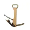 Abrebotellas Multifuncional Madera de Palo de Rosa Madera Negra Madera de Color Caoba Extractor Plástico ABS Caja de Regalo Estuche de Cuero Empaque