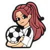 Pingentes de tamanco com tema de futebol, fivelas de sapato removíveis DIY, fivelas decorativas, acessórios de sapato de borracha macia em PVC
