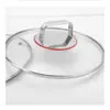Acessório de Pega para Tampa de Panela de Aço Inoxidável Antiderrapante Resistente a Altas Temperaturas Universal, Tampa para Tampa de Panela de Vidro Resistente ao Calor com Design Espessado