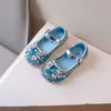 Zapatos de Princesa con Pedrería Kalle para Niños Estilo Nuevo Primavera 2024 Zapatos Individuales para Baile de Campus Niños Grandes y Medianos Zapatos de Cuero con Suela Suave para Niñas