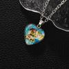 Collar Temu con colgante de corazón del océano, tótem de amor, cadena de clavícula, joyería de circonita