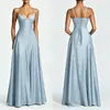 Ropa Nueva de Verano 2026 para Mujer Vestidos Transfronterizos Europeos y Americanos Ajustados Elegantes sin Tirantes Color Sólido Formales Largos
