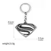 Superman vs Batman Película Alrededor de Batman Superman S Logo Llavero de Metal Colgante de Collar