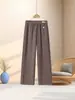 Calça da mamãe, coleção de outono, cintura elástica, calça pantalona, novo estilo 2026, calça reta outono/inverno, calça estilosa e casual para mulheres de meia-idade e idosas