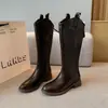 958-12 Botas Largas de Caña Ancha para Mujer, Botas Largas para Piernas Gruesas, Botas de Caballero Maillard, Botas Adelgazantes de Talla Grande, Botas para Mujer de Talla Grande